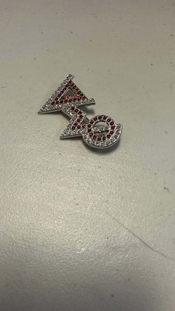 Delta Sigma Theta Custom Greek Letter Rhinestone pin