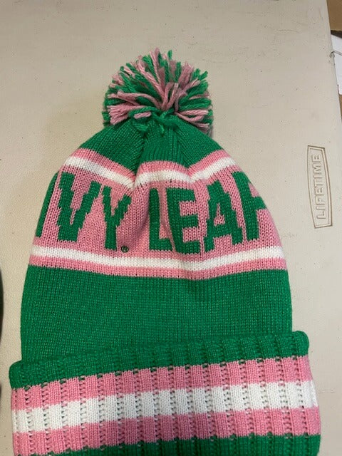 Pom Pom Beanie - Alpha Kappa Alpha - M3Greek®