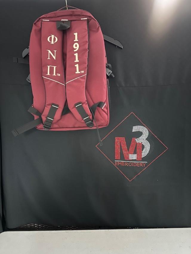 Kappa Alpha Psi-Backpack Padded Crimson