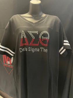 Delta Pearl Greek Letter Jersey Tee