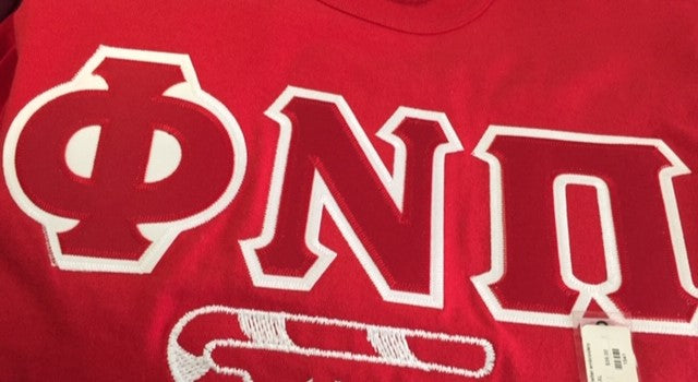 Kappa Alpha Psi-Twill Letter Tee w/Additional embroidery - M3Greek®