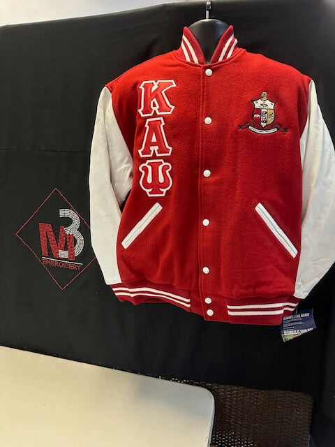 Kappa Alpha Psi-Varsity Letterman Jacket. USA Made - M3Greek®