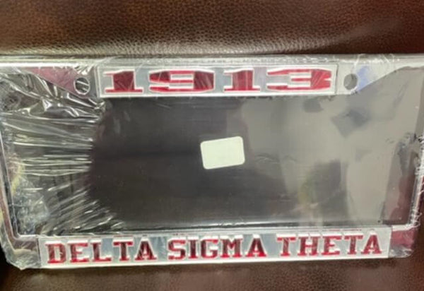 Delta Sigma Theta - License plate frames