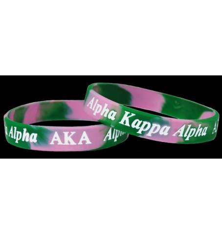 Silicone Wristband - Alpha Kappa Alpha®️ -Greek_Paraphernalia - M3 Greek