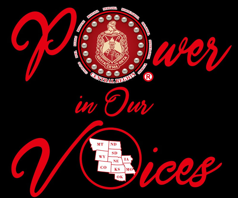 2022 Central Region Power in Our Voices Tee - Delta Sigma Theta