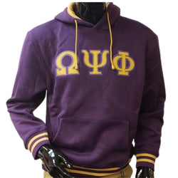Twill Letter Hoodies BD - Omega Psi Phi