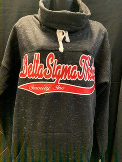Custom  Sports Twill Cowl neck sweatshirt - Delta Sigma Theta®️ -Greek_Paraphernalia - M3 Greek