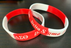 Silicone Wristband - Delta Sigma Theta®️ -Greek_Paraphernalia - M3 Greek