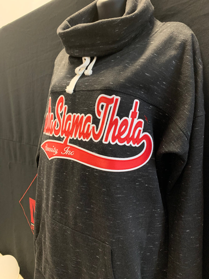 Custom  Sports Twill Cowl neck sweatshirt - Delta Sigma Theta®️ -Greek_Paraphernalia - M3 Greek