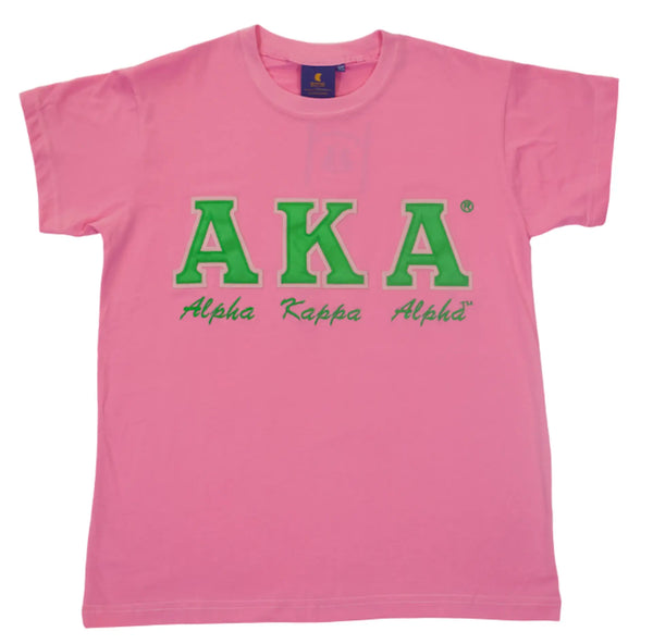 Twill Letter Tee - Alpha Kappa Alpha®️ - M3Greek®