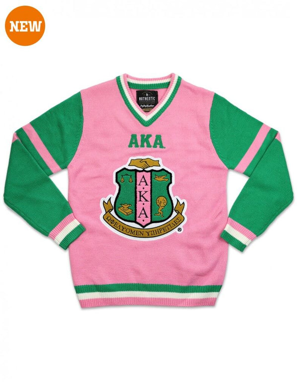 AKA V-NECK SWEATER - Alpha Kappa Alpha ®️