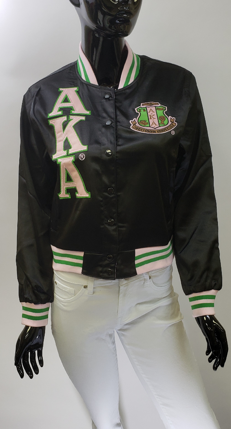 Alpha kappa alpha satin 2025 jacket