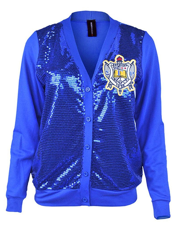 Sequin Cardigan - Sigma Gamma Rho -Greek_Paraphernalia - M3 Greek