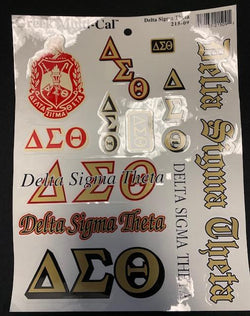 Multi Cal Decal sheets - Delta Sigma Theta