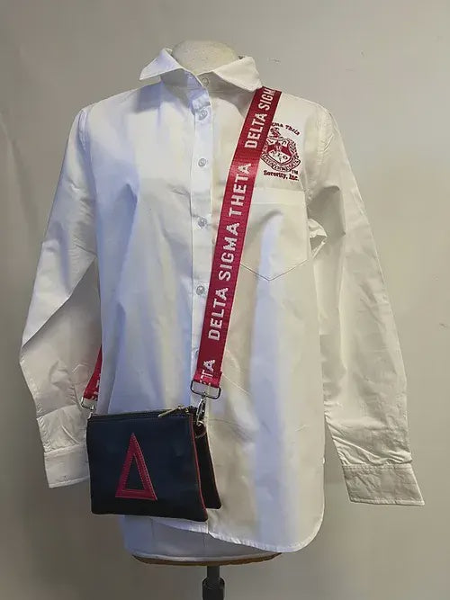 Delta Sigma Theta Woven Adjustable Purse Strap