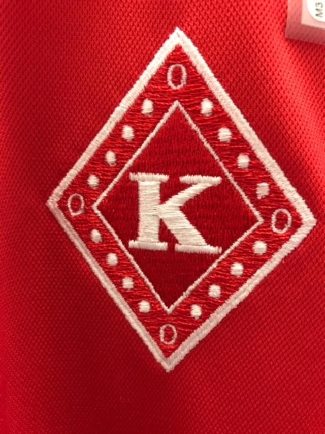M3GREEK®️ Kappa Diamond Badge Polo - Kappa Alpha Psi -Greek_Paraphernalia - M3 Greek