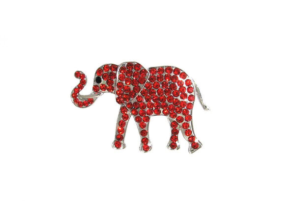 Stone/Pearl Elephant Lapel Pin- Delta Sigma Theta