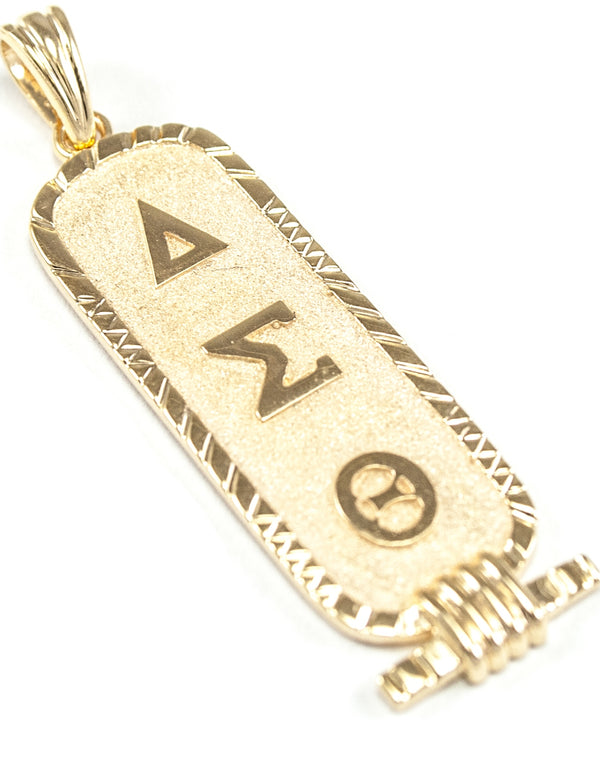 Delta Sigma Theta®️-Custom Made Cartouche' Pendant -Greek_Paraphernalia - M3 Greek