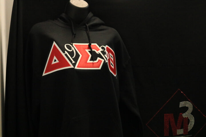 Twill Letter Hoodie with a Twist - Delta Sigma Theta®️