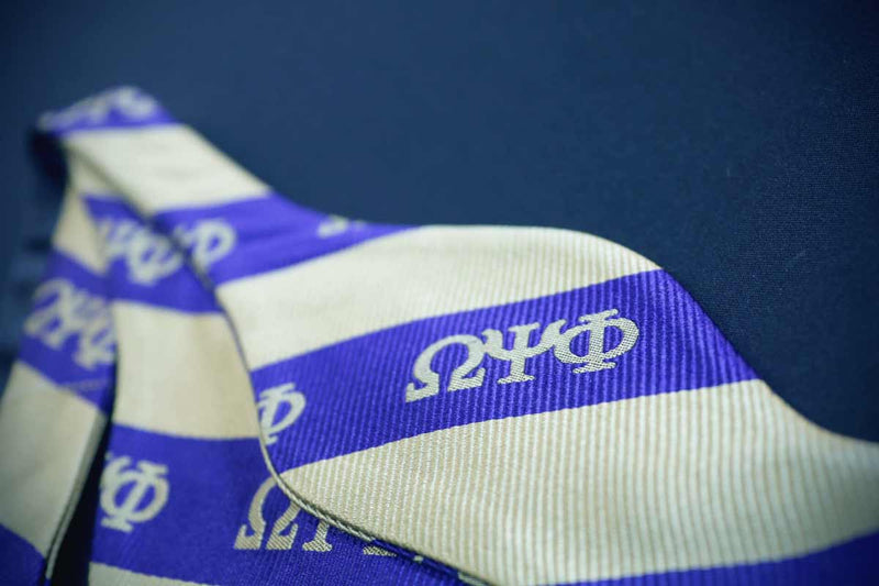 Self Tie Greek Letter Bow Tie - Omega Psi Phi -Greek_Paraphernalia - M3 Greek