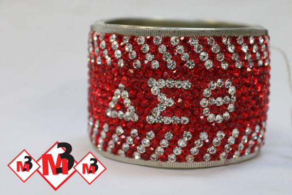 Large Crystal Bracelet - Delta Sigma Theta®️ -Greek_Paraphernalia - M3 Greek