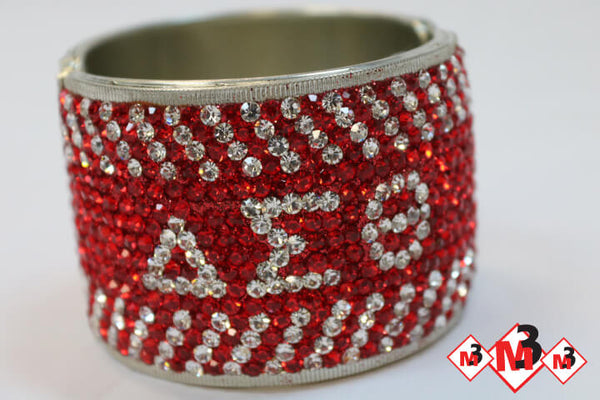 Large Crystal Bracelet - Delta Sigma Theta®️ -Greek_Paraphernalia - M3 Greek