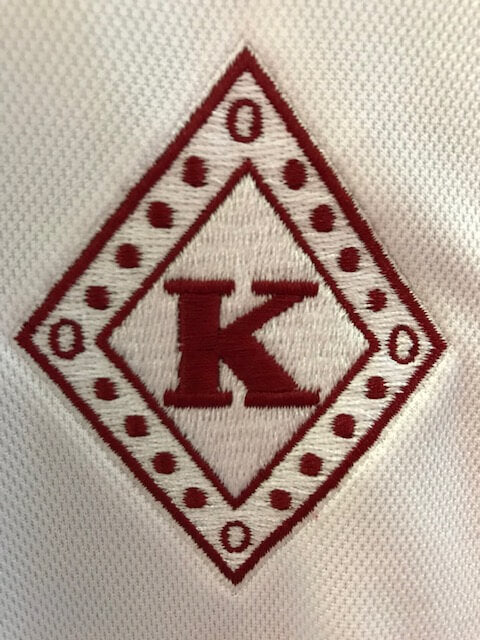 M3GREEK®️ Kappa Diamond Badge Polo - Kappa Alpha Psi -Greek_Paraphernalia - M3 Greek