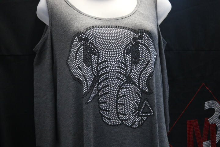 Cold Shoulder Dress with Lovely Elephant design -Greek_Paraphernalia - M3 Greek