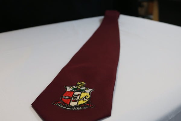 Kappa Alpha Psi-COA Neck Tie: Maroon - M3Greek®