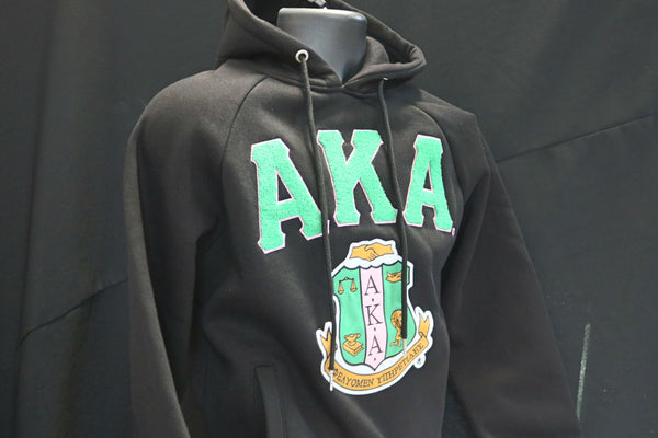 Alpha Kappa Alpha®️- Fleece Chenille Hoodie®️ BBG - M3Greek®