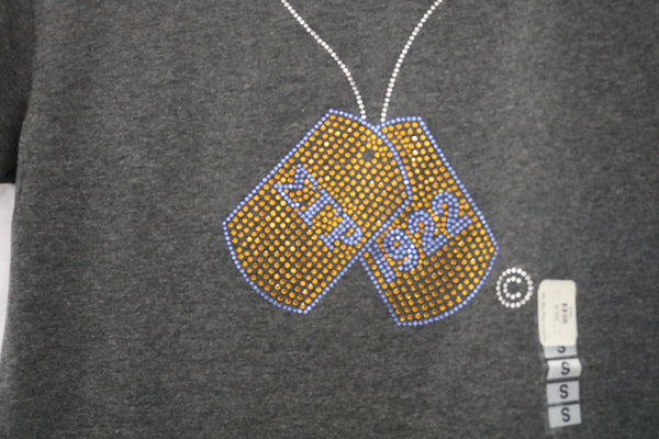 SGRHO bling dog tag tee