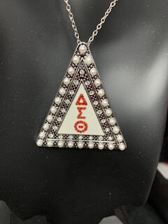 Pyramid Greek Letter Convertible Necklace/Earrings -Greek_Paraphernalia - M3 Greek