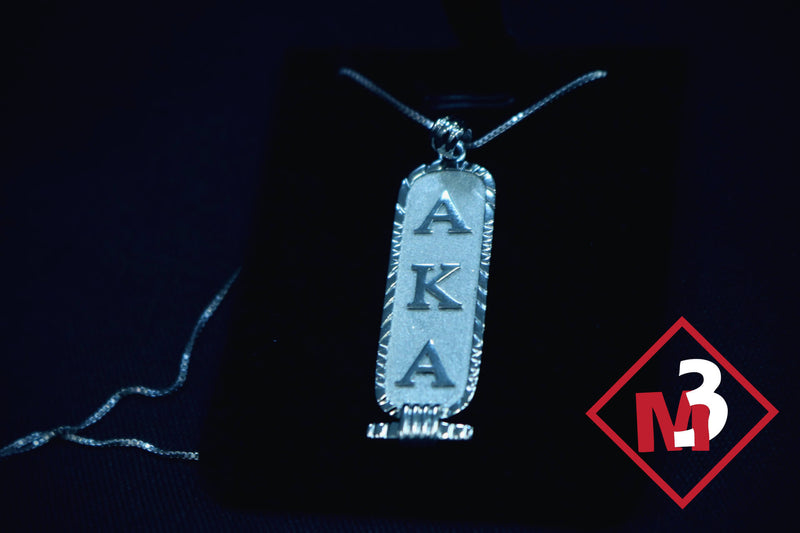 Cartouche Pendant - Alpha Kappa Alpha®️ -Greek_Paraphernalia - M3 Greek