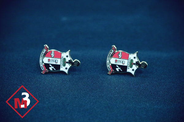 Coat of Arms Cufflinks - Kappa Alpha Psi -Greek_Paraphernalia - M3 Greek