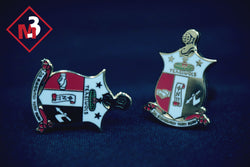 Coat of Arms Cufflinks - Kappa Alpha Psi -Greek_Paraphernalia - M3 Greek