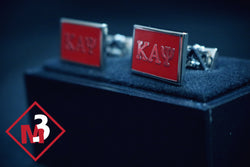 Rectangular Cuff Links - Kappa Alpha Psi -Greek_Paraphernalia - M3 Greek