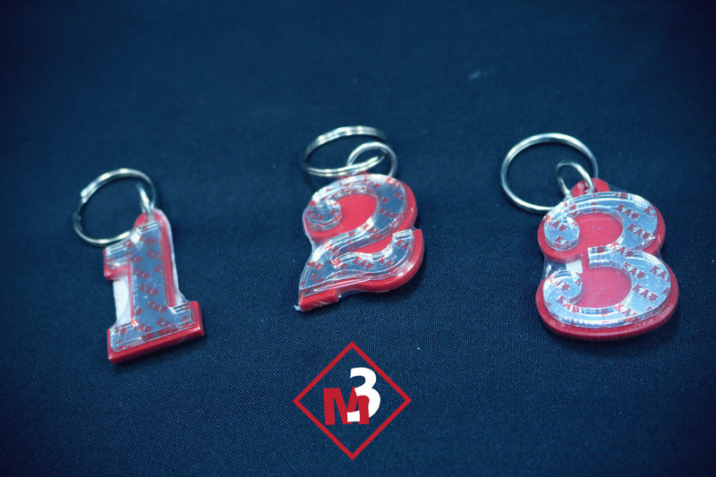 Line Number Key Chains - Kappa Alpha Psi -Greek_Paraphernalia - M3 Greek