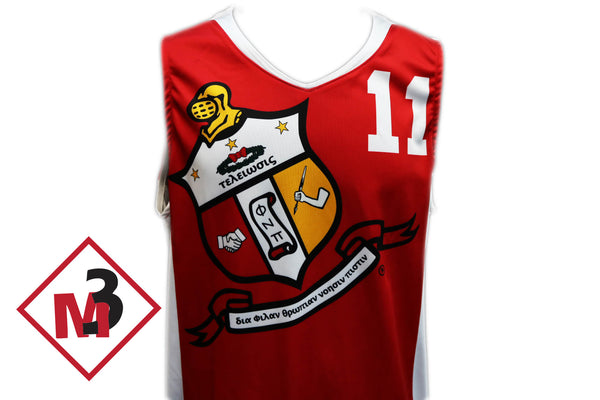 Coat of Arms Basketball Jersey & Shorts -Kappa Alpha Psi -Greek_Paraphernalia - M3 Greek