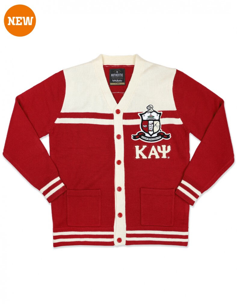 Kappa Alpha Psi-Cardigan Varsity Sweater Two Color BBG