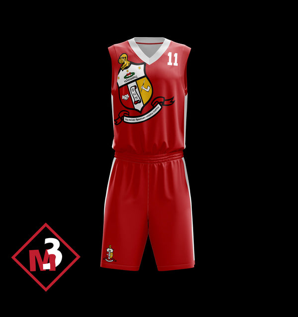 Coat of Arms Basketball Jersey & Shorts -Kappa Alpha Psi -Greek_Paraphernalia - M3 Greek