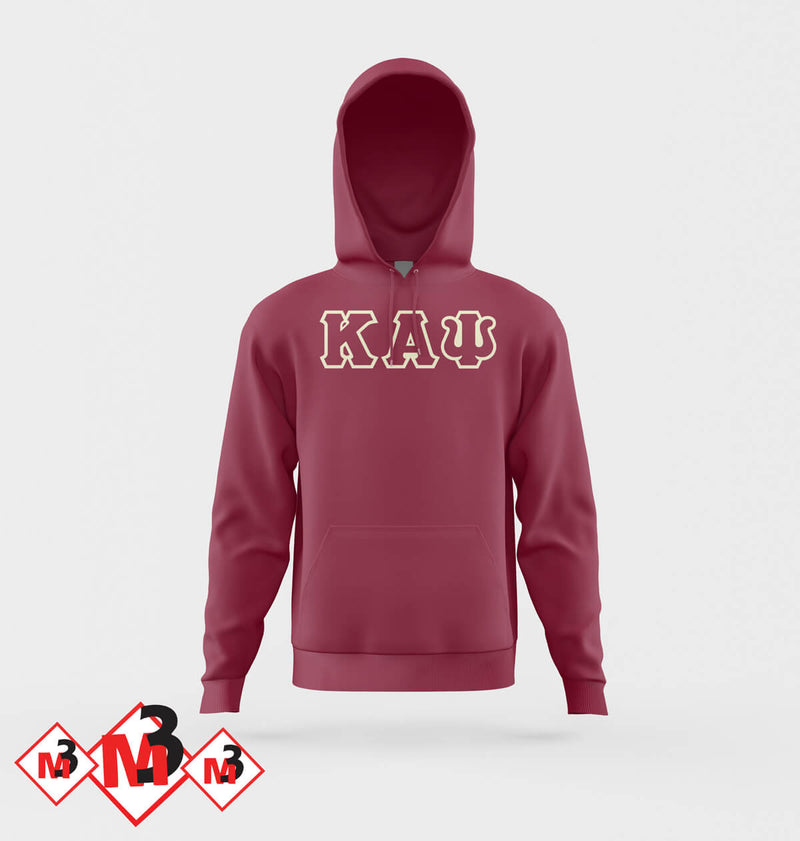 Twill Letter Hoodie - Kappa Alpha Psi -Greek_Paraphernalia - M3 Greek