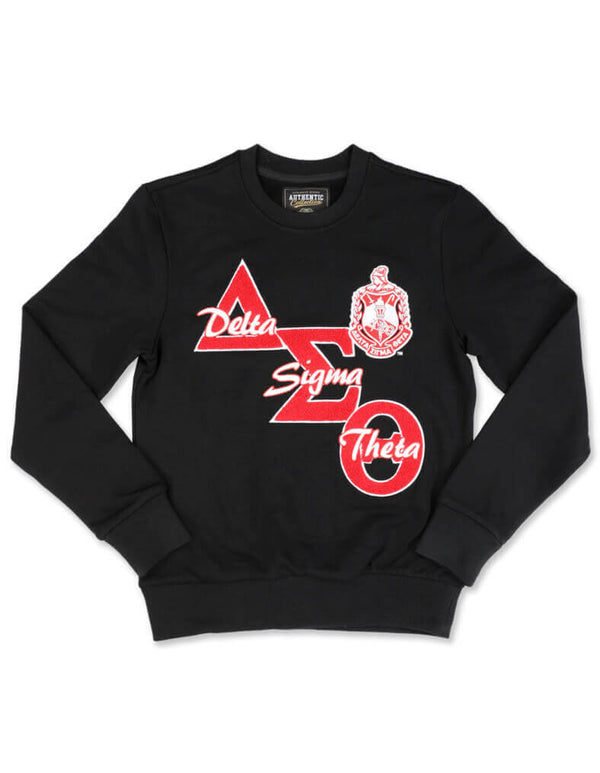 Greek Letter Chenille Sweat Shirt BBG - Delta Sigma Theta