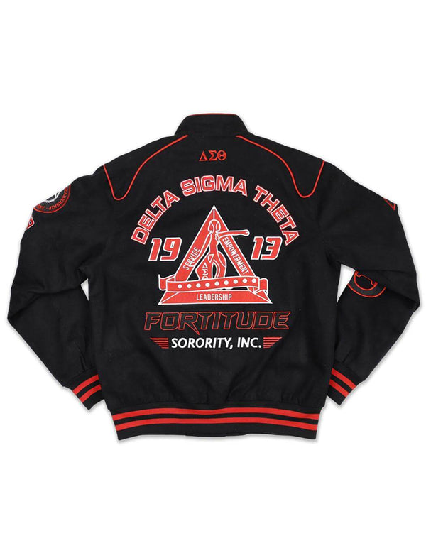 Sorority Racing Jacket BBG - Delta Sigma Theta®️