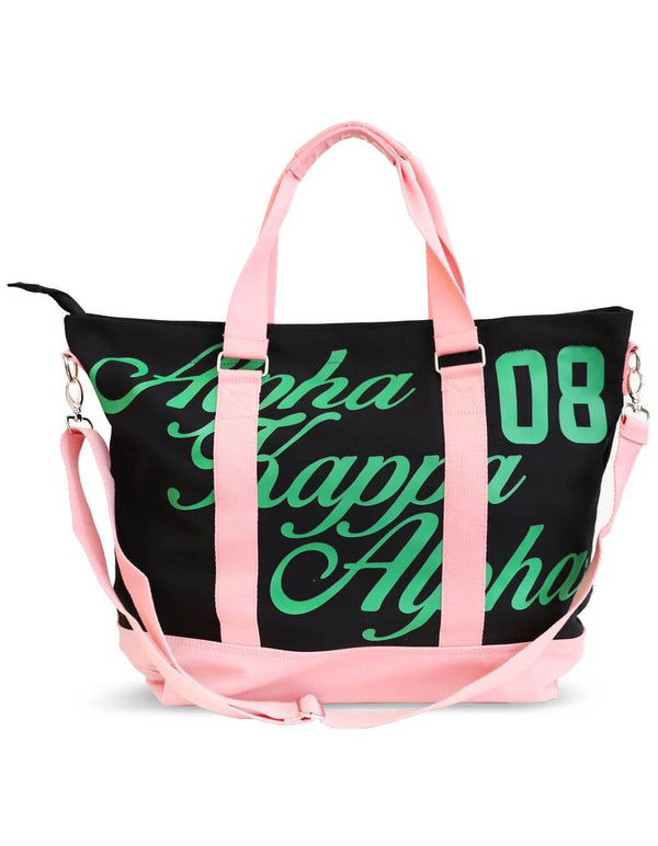 Large Canvas Tote Bag - Alpha Kappa Alpha®️ -Greek_Paraphernalia - M3 Greek