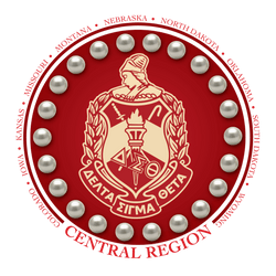 Central Region Collection -Delta Sigma Theta  -  THIS PICTURE IS FOR DISPLAY PURPOSES ONLY. CREST CANNOT BE ORDERED.  PLEASE REVIEW THE OTHER TWO ITEMS TO PLACE YOUR ORDER.