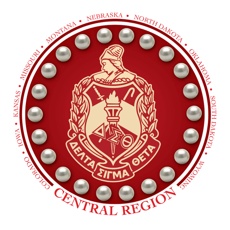 Central Region Collection -Delta Sigma Theta  -  THIS PICTURE IS FOR DISPLAY PURPOSES ONLY. CREST CANNOT BE ORDERED.  PLEASE REVIEW THE OTHER TWO ITEMS TO PLACE YOUR ORDER.