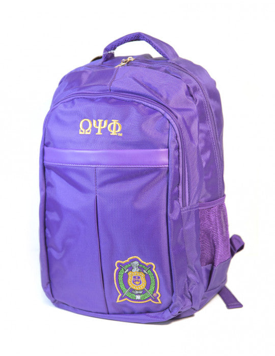 Omega Padded Backpack-Omega Psi Phi BBG - M3Greek®