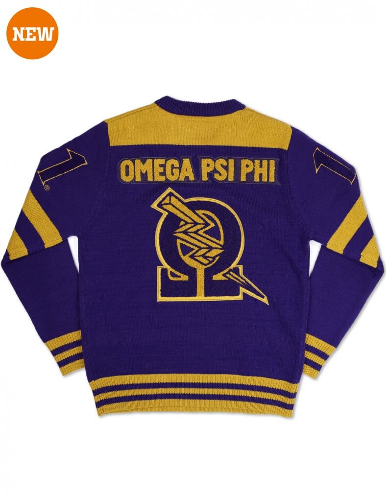 Omega Psi Phi Fraternity- V-Neck Pullover Sweater BBG
