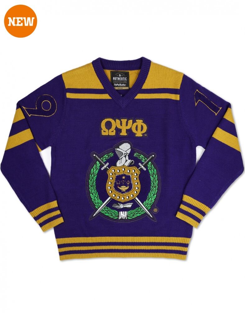 Omega Psi Phi Fraternity®️ V-Neck Pullover Sweater