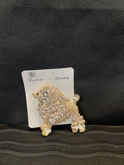 Poodle Brooch Pin